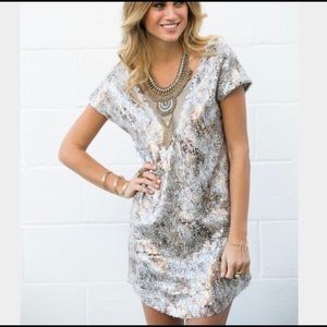 Free People Shattered Glass Dress size L NWT!!